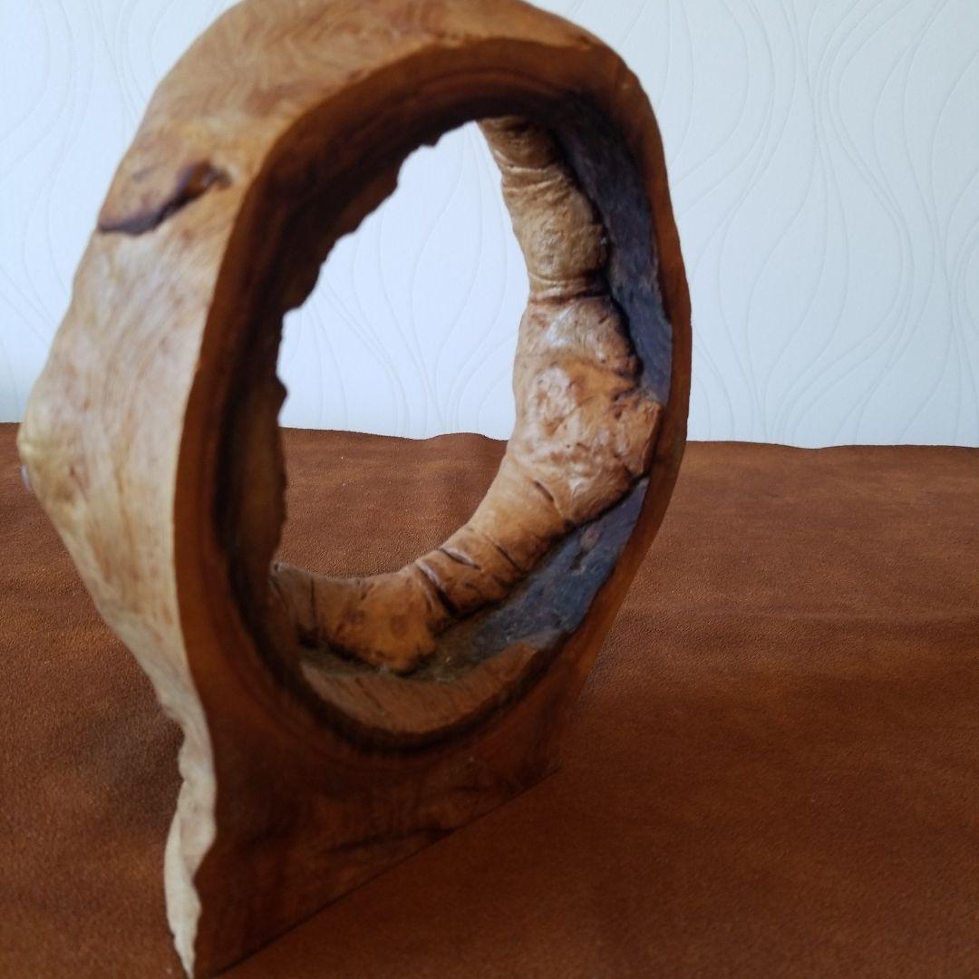 置物オブジェ　欅けやき《全て丸くおさまる》稀少！