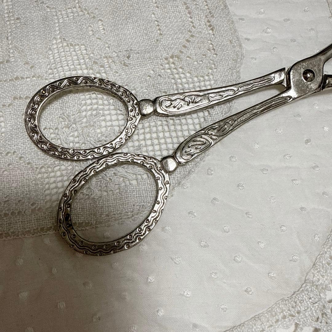 ケーキトング シルバー　フランスアンティーク　南仏　トング　純銀