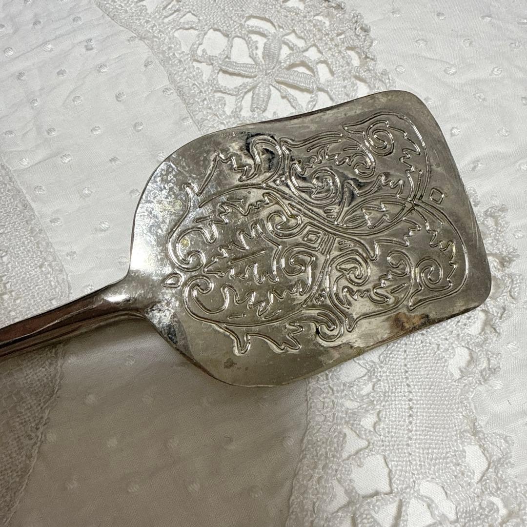 ケーキトング シルバー　フランスアンティーク　南仏　トング　純銀