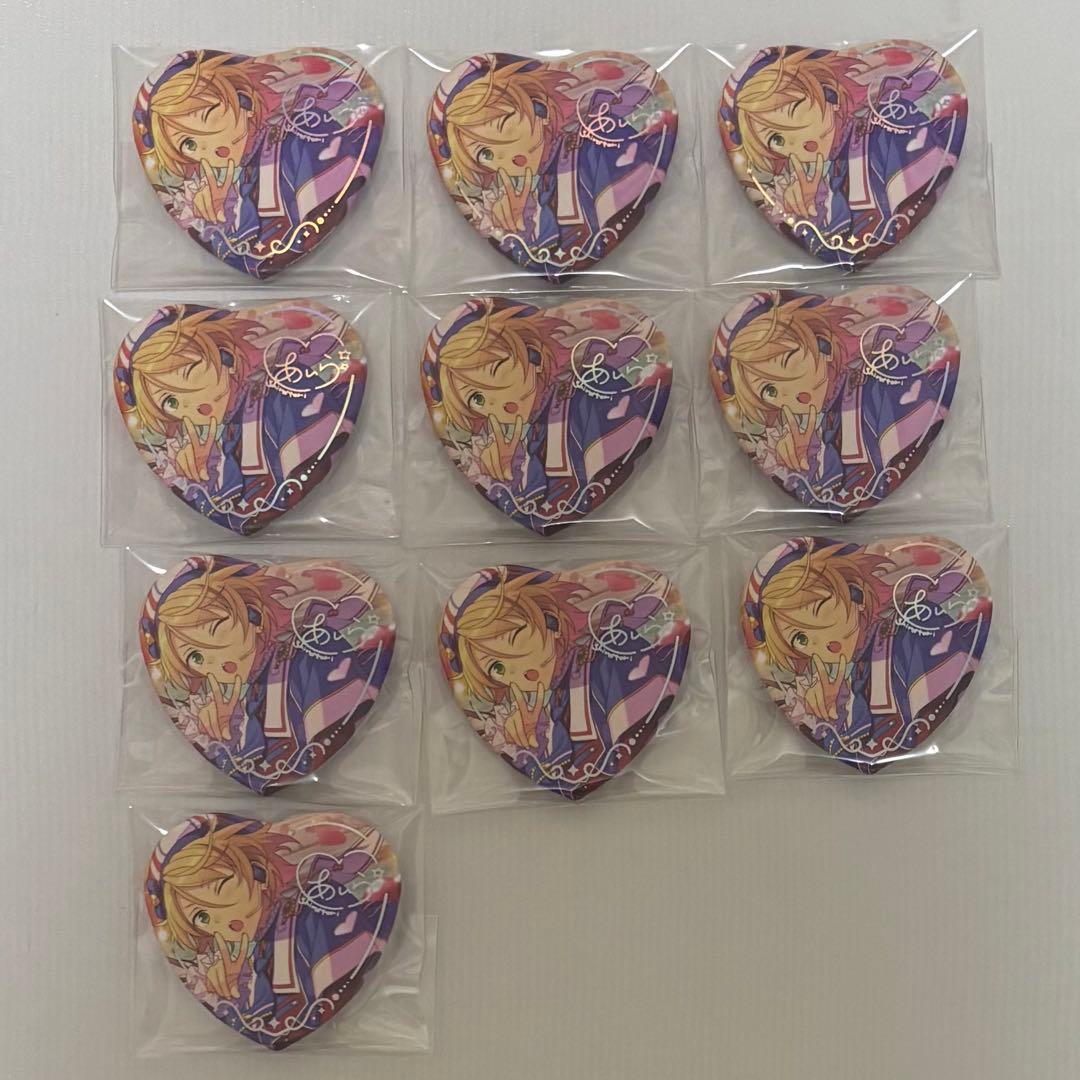 あんスタ 中国 傾心缶バッジ ハート缶バッジ フィーチャー 白鳥藍良 10