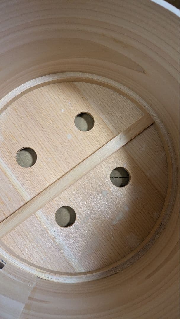 【新品未使用品・値下げ交渉可能】立松工芸和せいろ 直径約27cm ふかし布付き