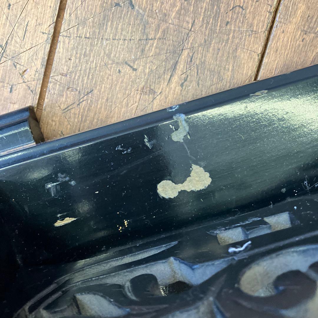 昭和レトロ アンティーク 水牛の角 彫刻 龍 双龍 天然 縁起物 置物 オブジェ