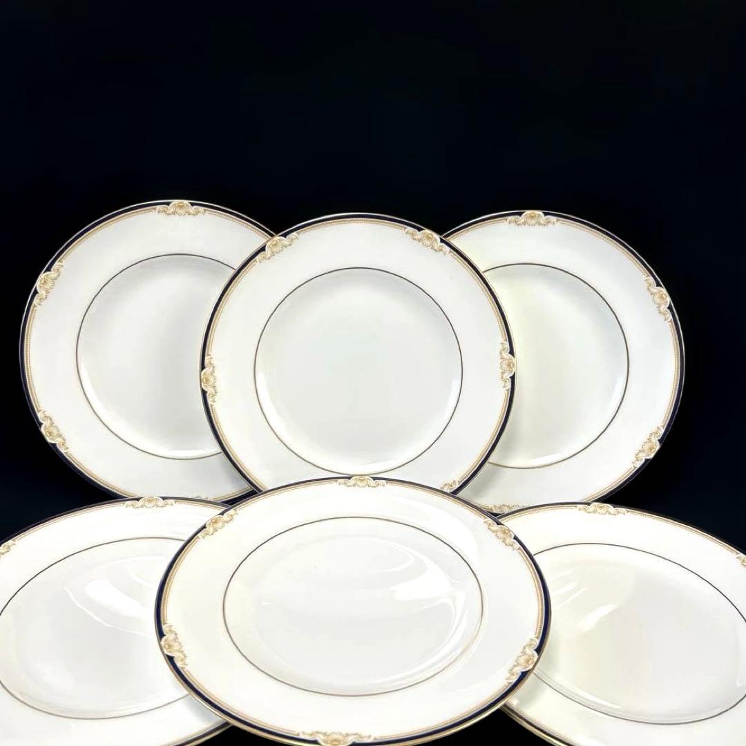 ウェッジウッド　キャベンディッシュ　皿　20.5cm 6枚　セット　黒壺