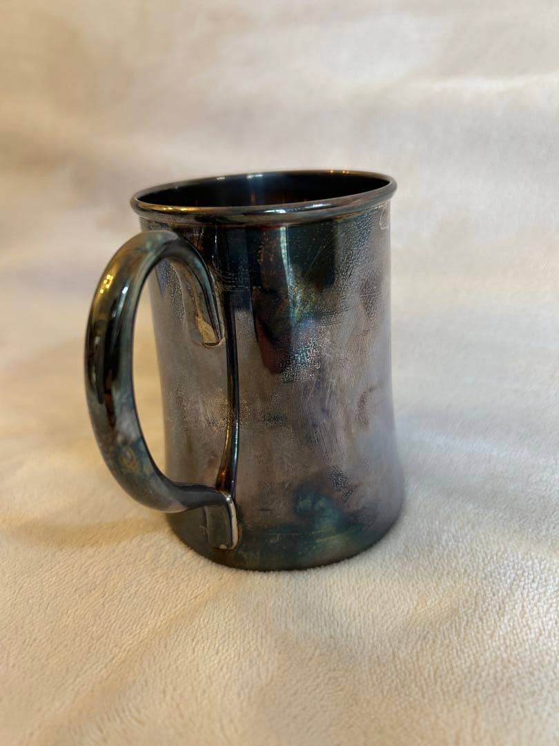 純銀製 マグカップ ペア SV1000 411g 銀座山崎　箱付き 完品