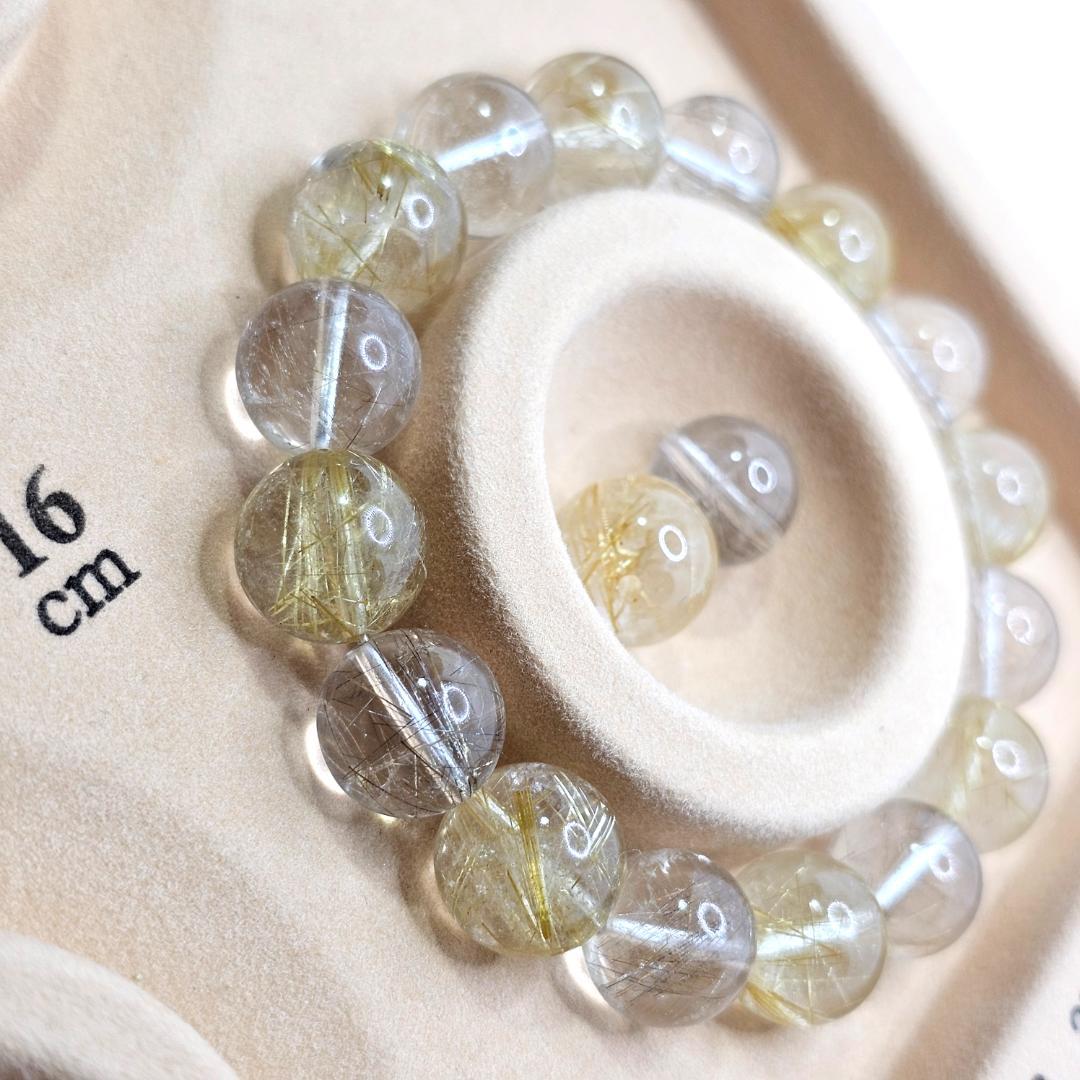 【ポリパ】サイズ約16.5cm ゴールドルチル シルバールチル