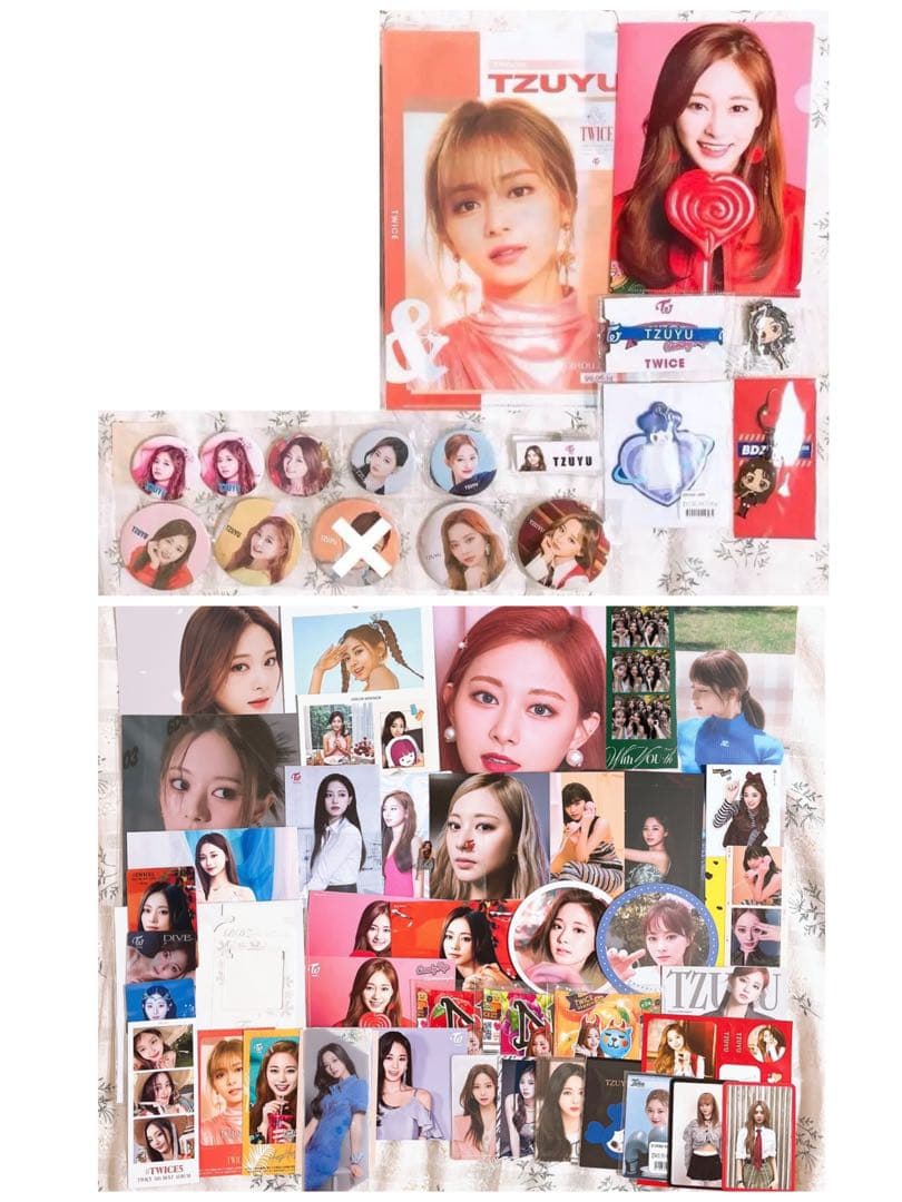 TWICE ツウィ まとめ売り 缶バッジ キーホルダー トレカ うちわ