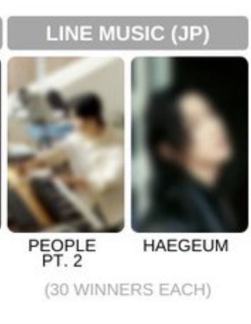 D-DAY LINE MUSIC 抽選　非売品　ユンギ　フォトカード