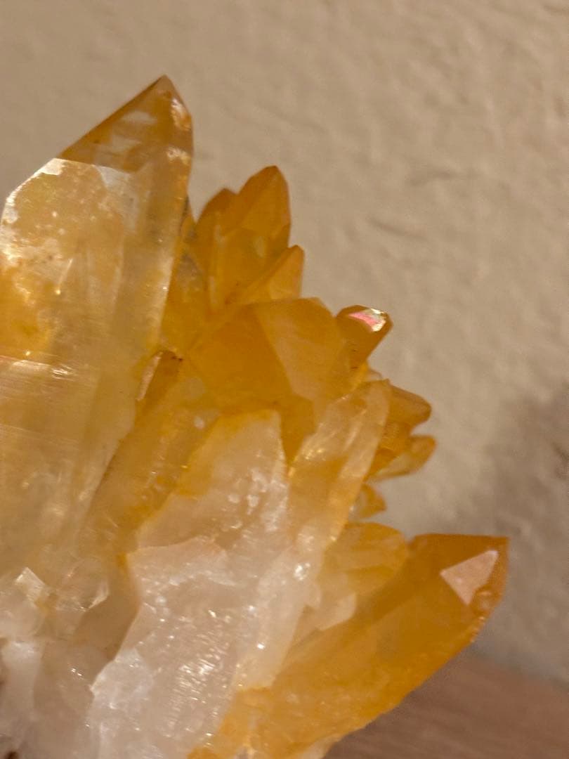 天然のオーラ　黄金の治癒者　ゴールデンヒーラー　水晶　クラスター　アーカンソー産