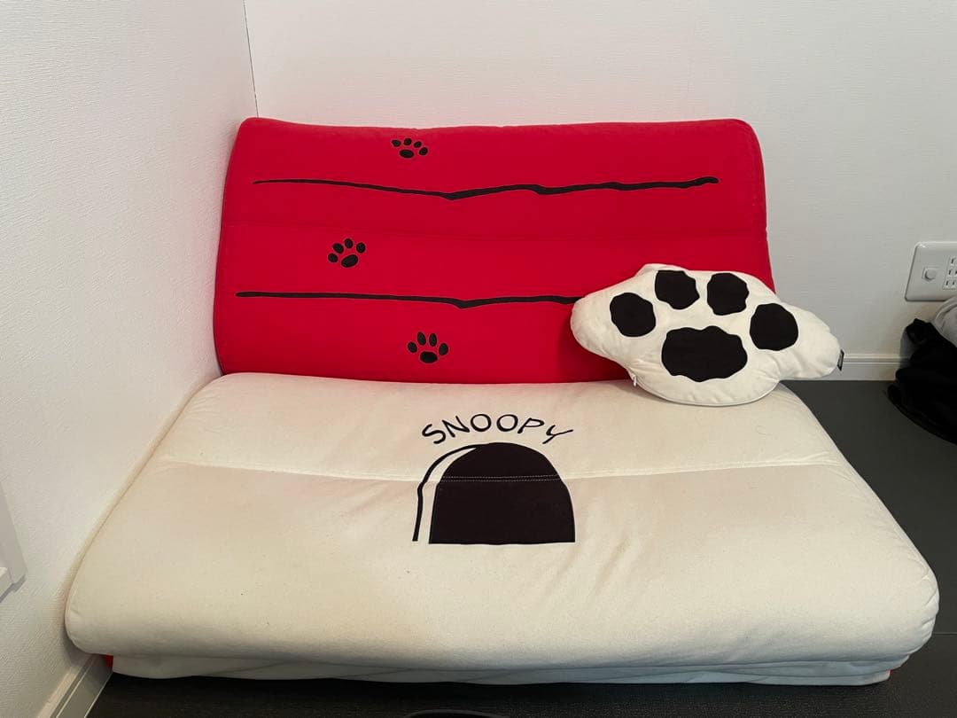 モチーフ型ブランケット付き4WAYソファーベッド 「スヌーピー」