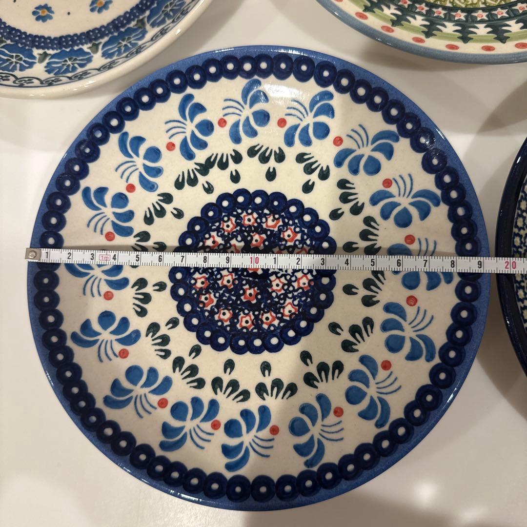 ポーリッシュポタリー　お皿　5枚セット