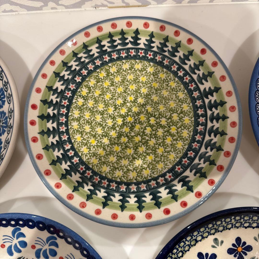 ポーリッシュポタリー　お皿　5枚セット