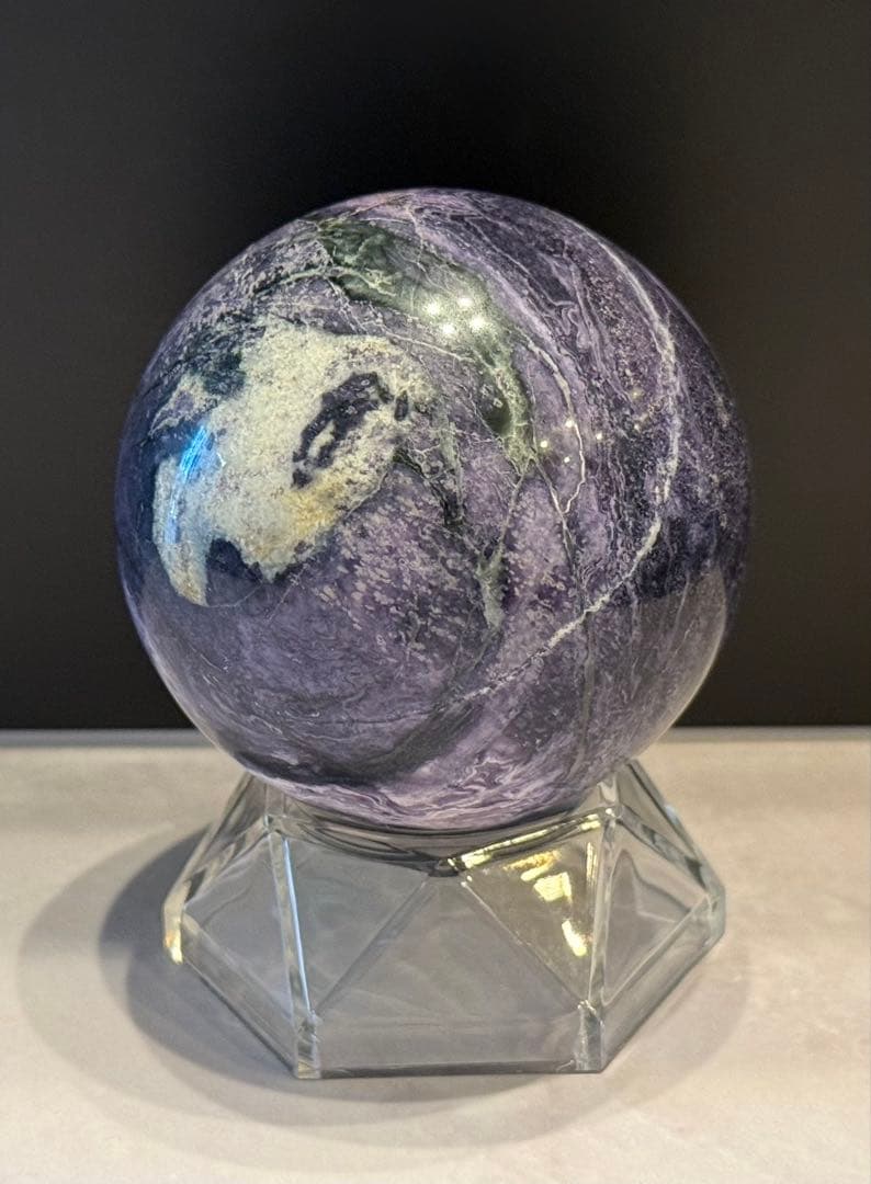 チャロアイト スフィア 丸玉 約6cm 天然石