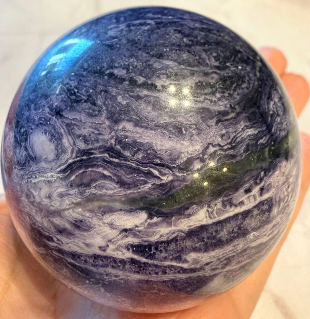 チャロアイト スフィア 丸玉 約6cm 天然石