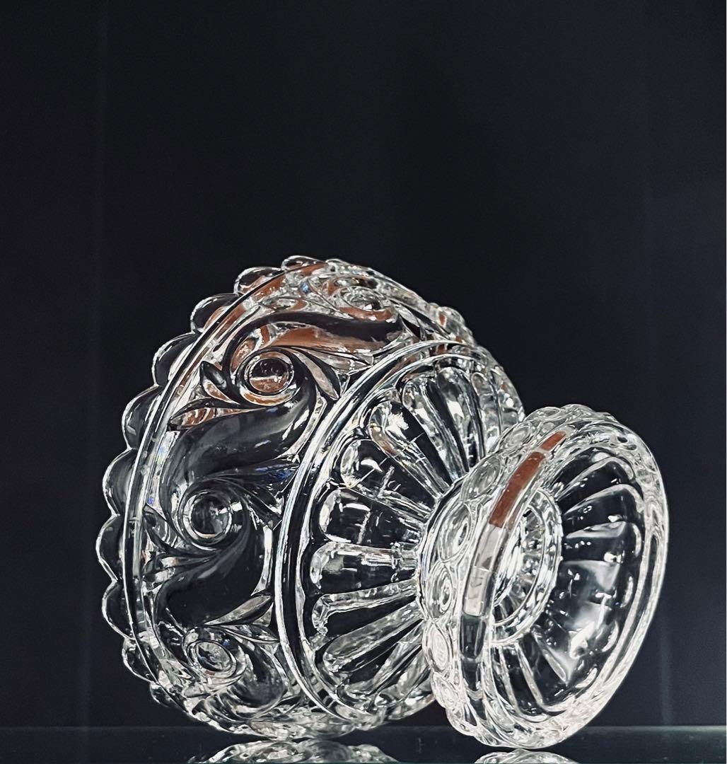 BACCARAT バカラ/※ルッセ 蓋物 キャンディーボックス クリスタル