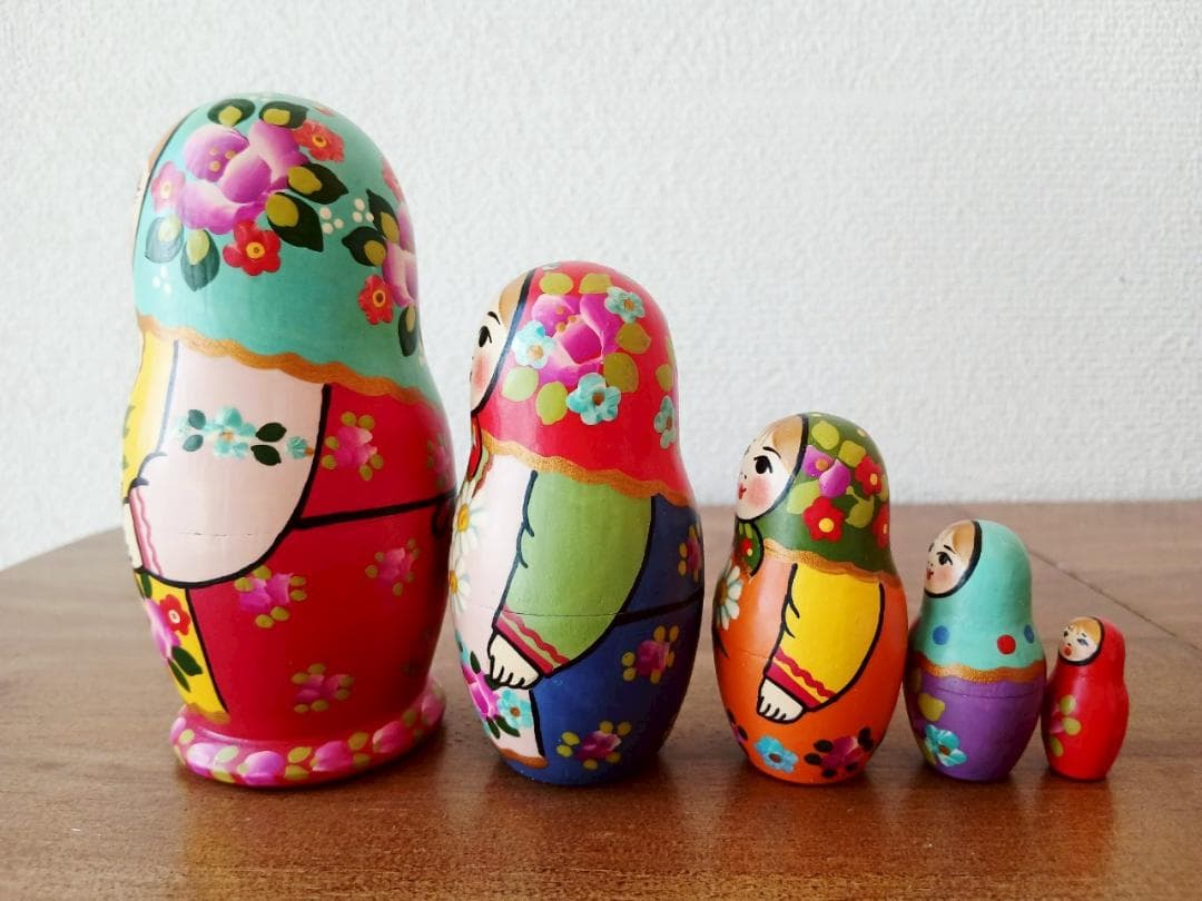 【LYH149】北欧ロシア雑貨 リューバ作のマトリョーシカ　ラマーシカ
