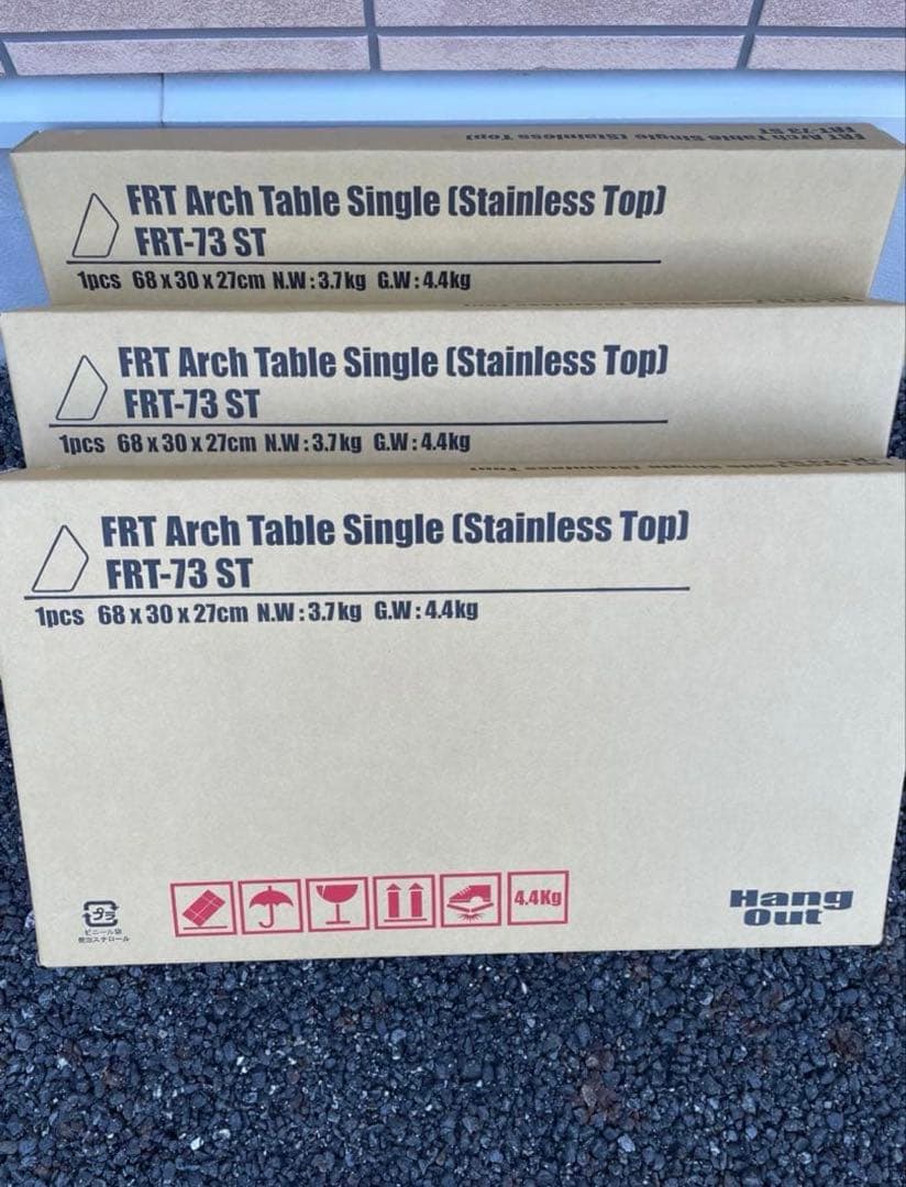 ハングアウト　アーチテーブル　ステンレス　シングル　まとめ売り