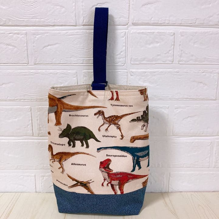 入園入学グッズ 6点セット 恐竜×デニム風