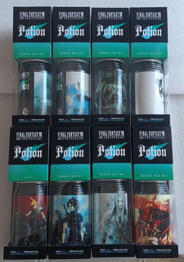 FINAL FANTASY VII フィギュア＆空缶(洗浄済)8セット