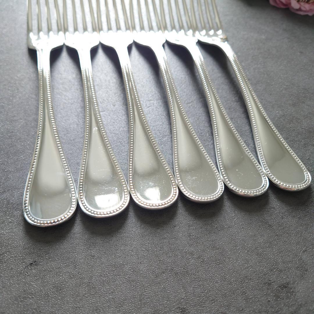 美品 クリストフル パール テーブルフォーク 6点