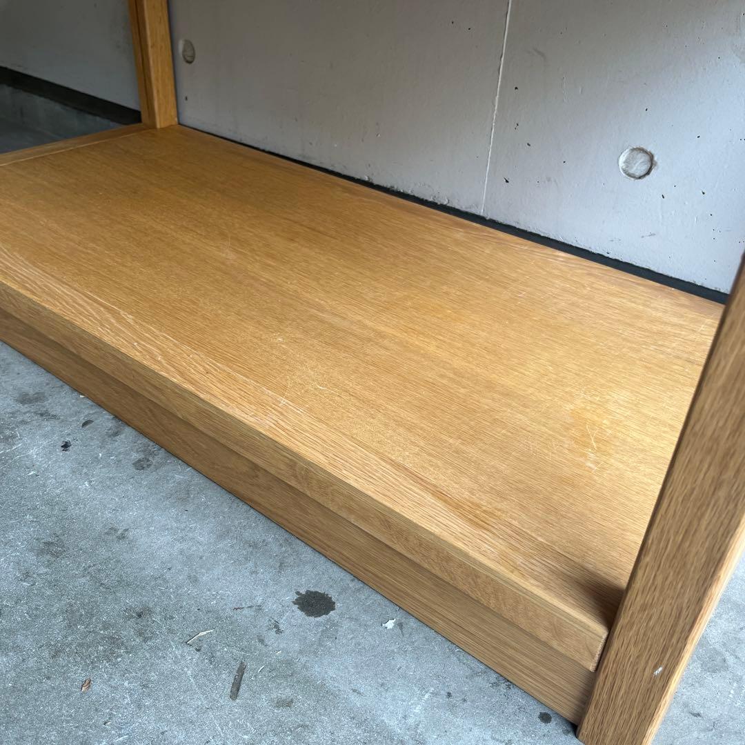 美品・廃盤希少★無印 オーク材ユニットシェルフ・中