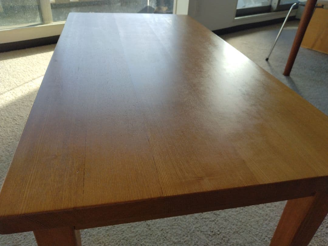 【美品】MUJI無印良品 タモ材ローテーブル/座卓/センター机/カフェラウンジ