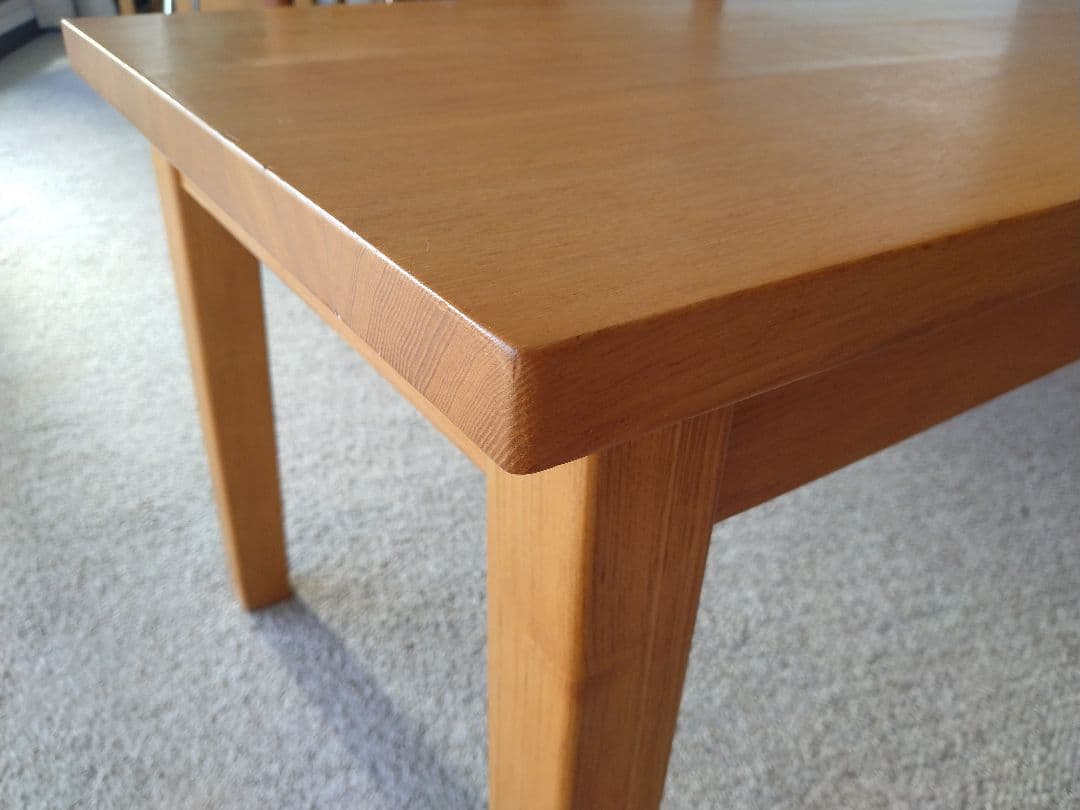 【美品】MUJI無印良品 タモ材ローテーブル/座卓/センター机/カフェラウンジ