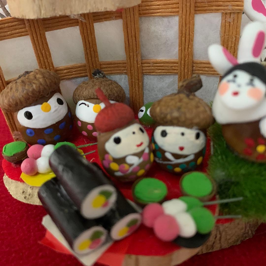 どんぐりアート♡節分オブジェ♡ - メルカリ