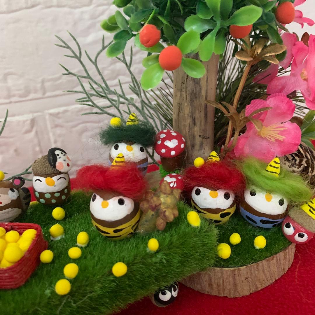 どんぐりアート♡節分オブジェ♡ - メルカリ