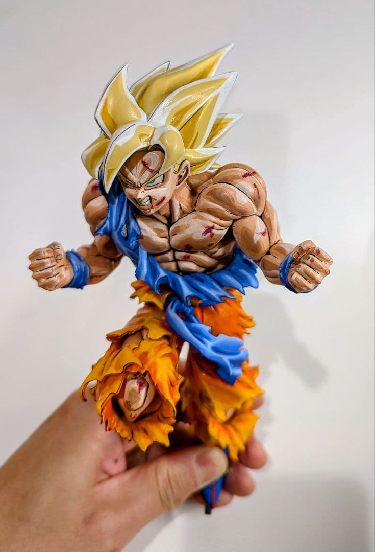 ジャンプ50周年 超サイヤ人孫悟空 リペイント - メルカリ