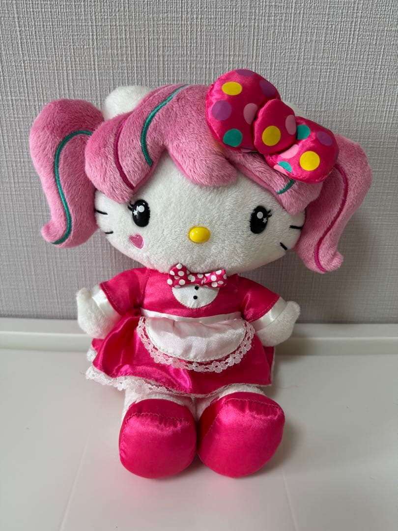 K*。様 【激レア】hellokitty ツインテール ぬいぐるみ キティ メイ 楽天市場】ハローキティ マスコットホルダー（メイド） レッド