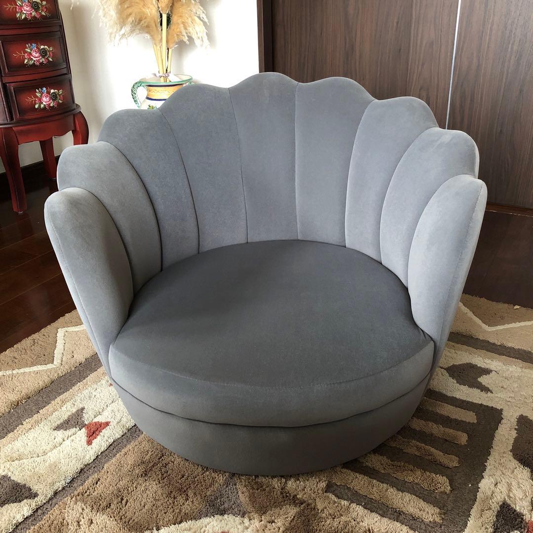 貝殻型ソファー＊開梱設置付き＊全国送料無料