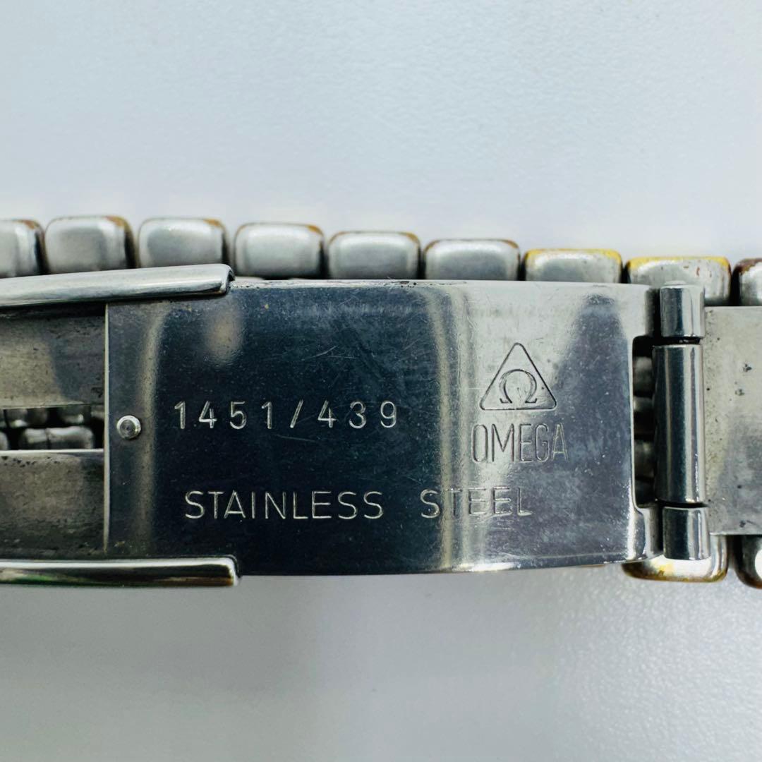 ✨OMEGA✨オメガ✨デビル✨デイト✨クォーツ✨ゴールド文字盤✨腕時計✨