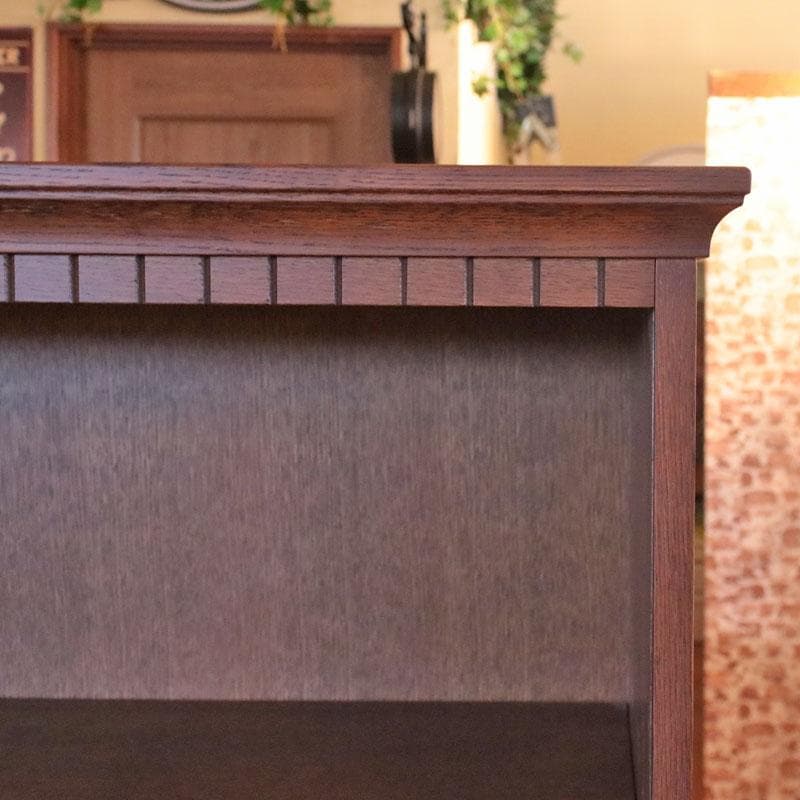 国産ブックシェルフ 本棚 幅88cm 木製シェルフ 引出付き 699-847