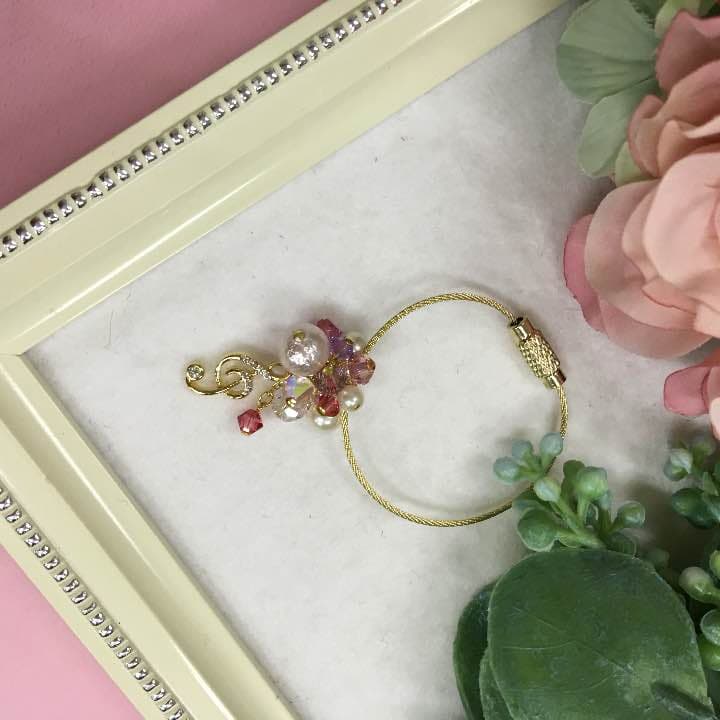 ト音記号♬リングキーホルダー♡