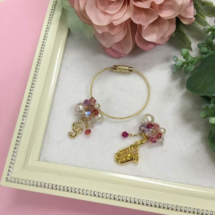 ト音記号♬リングキーホルダー♡