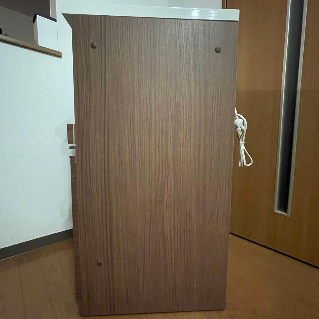 【美品】ニトリ キッチン収納カウンター 22年製 コンセント付き 木目調