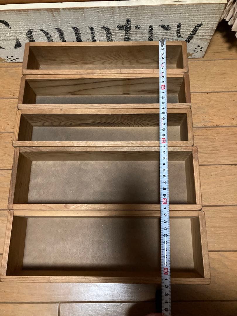 カントリー雑貨　アンファン雑貨　木製飾り棚　裁縫棚