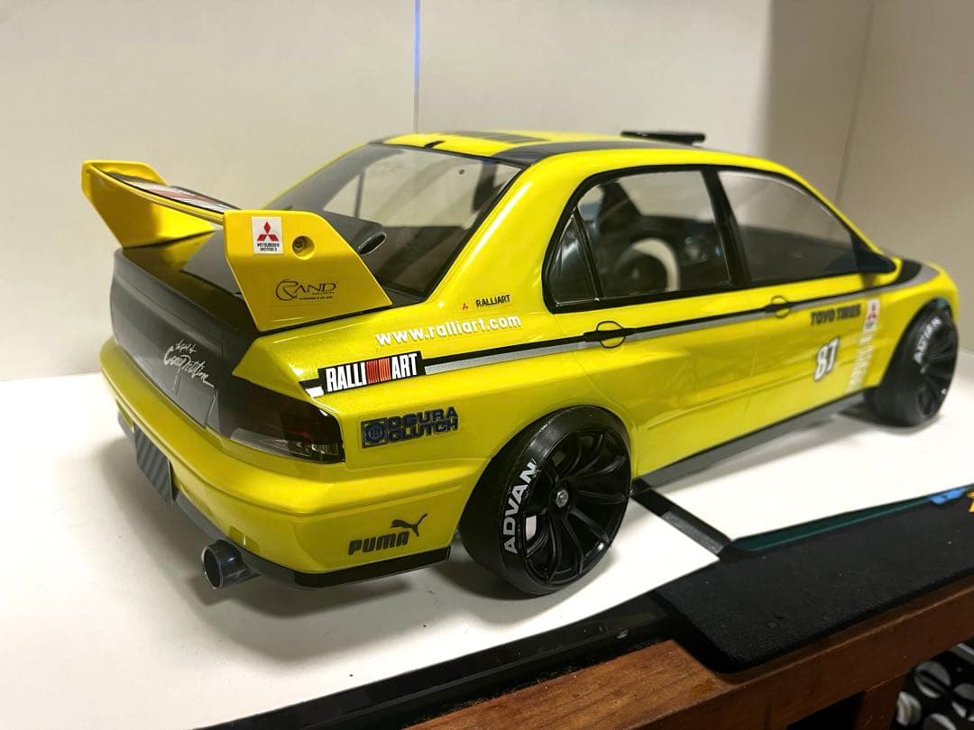 ラジコン 1/10 タミヤ 三菱ランサーエボリューションⅦボディのみ。未走行