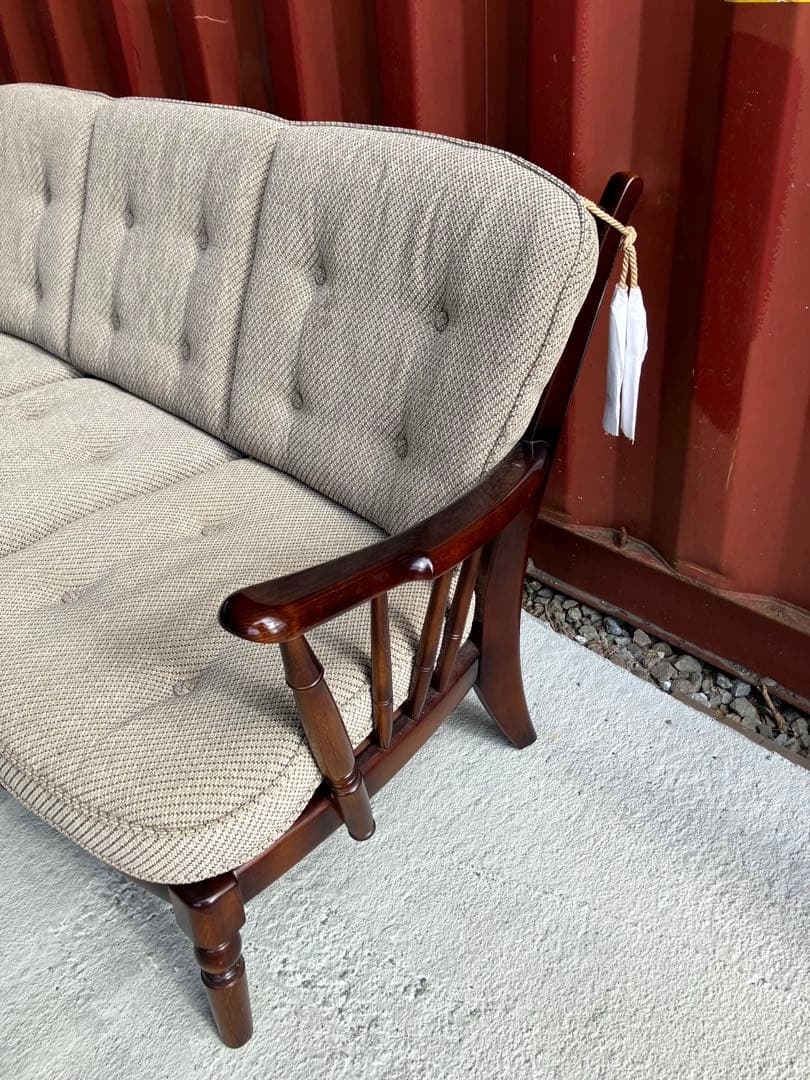 カリモク　コロニアル　3pソファー