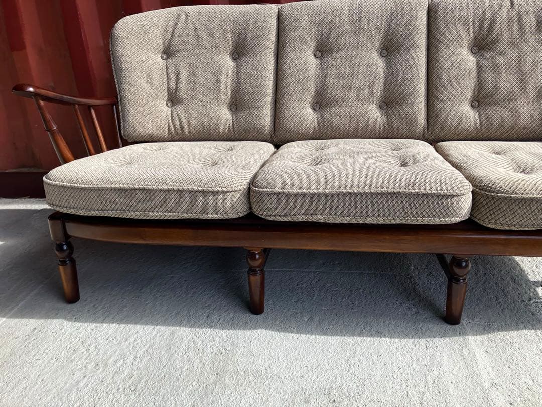 カリモク　コロニアル　3pソファー