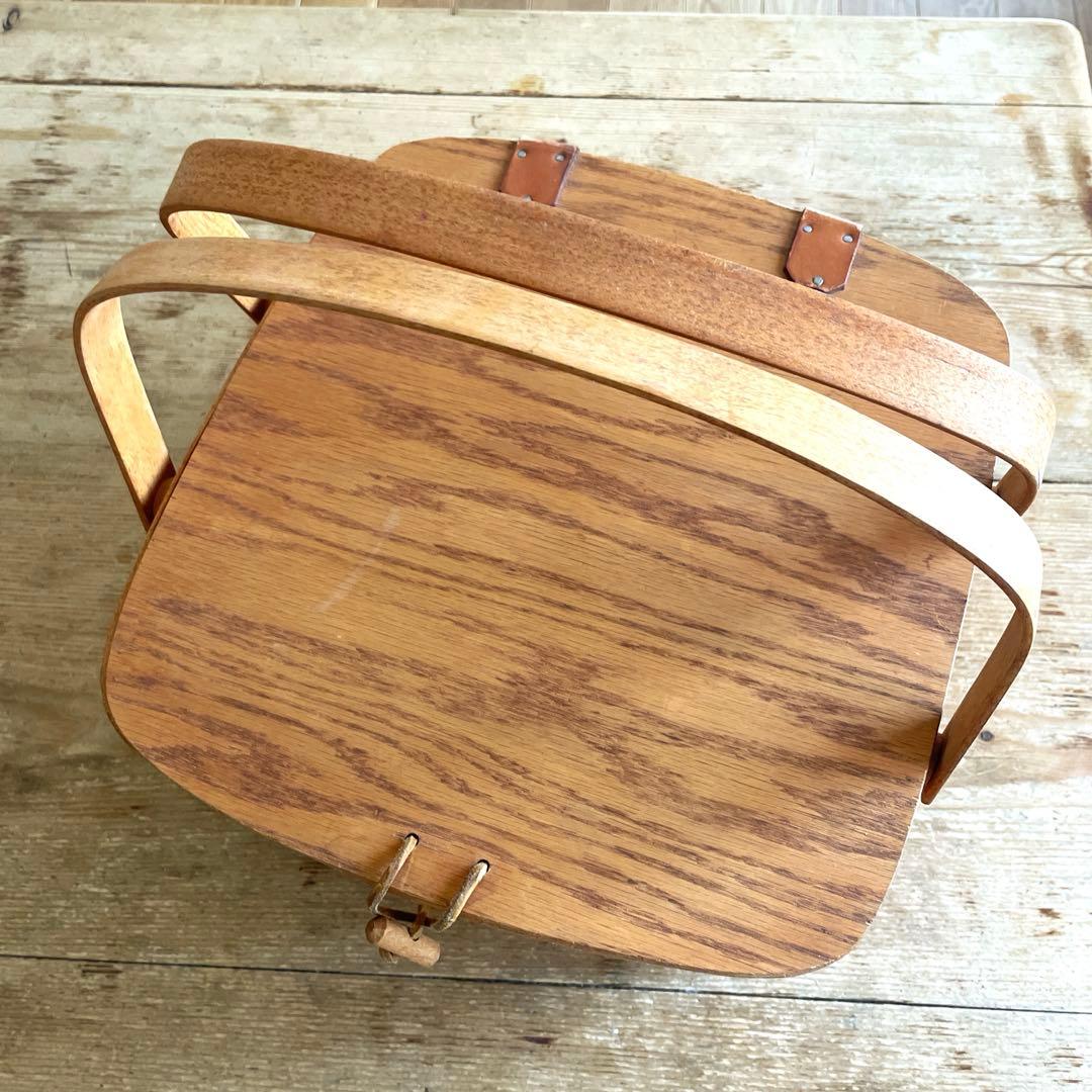 アメリカ アンティーク 大きな ロンガバーガー ピクニック バスケット