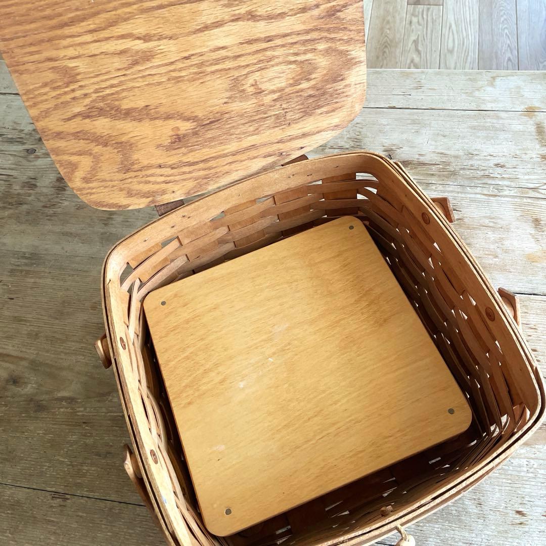 アメリカ アンティーク 大きな ロンガバーガー ピクニック バスケット