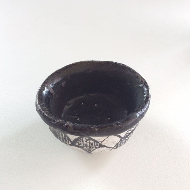 #唐津焼 #丸田宗彦作 #ぐい呑 #黒織部