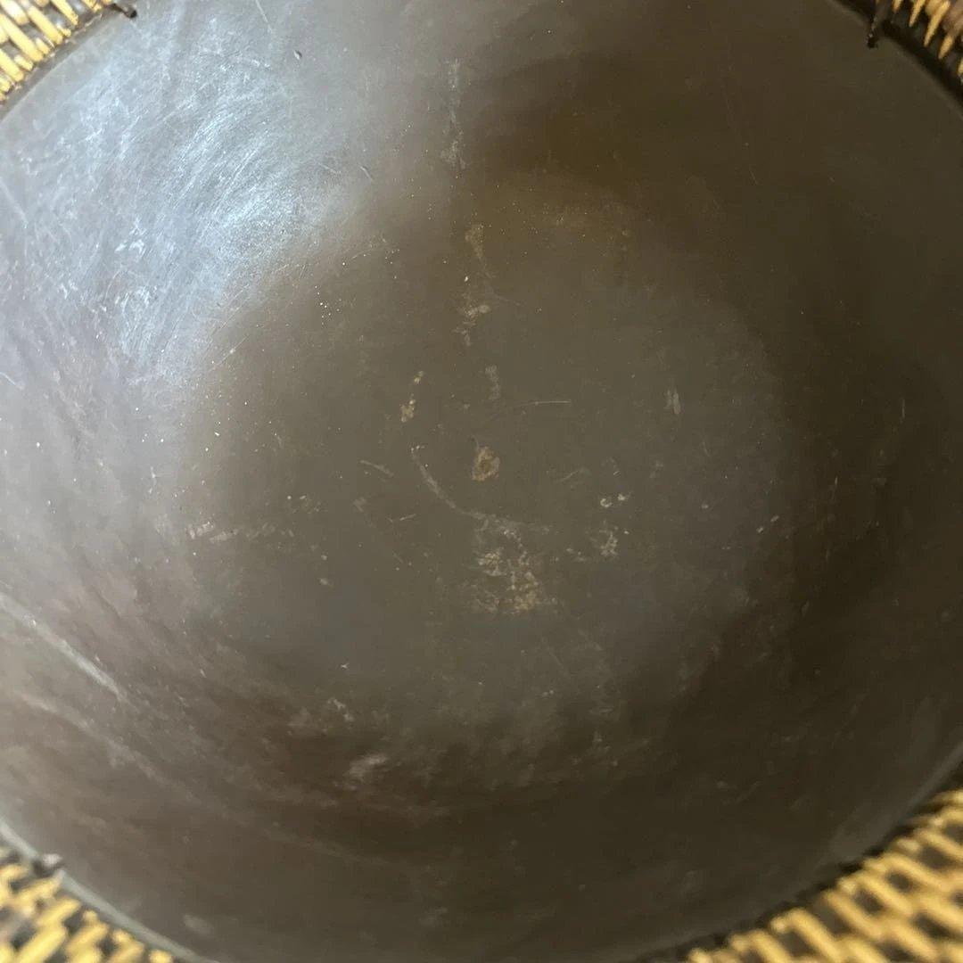 ヨーロピアンな大きなバスケット　金具が素敵！