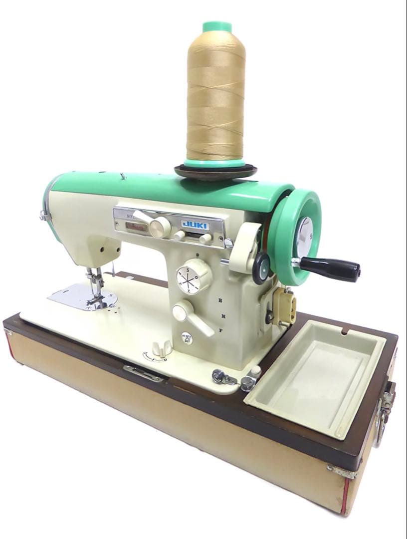 極太00番糸対応■JUKI直線縫い&千鳥縫い■電動+手廻しカスタムミシン■レザー