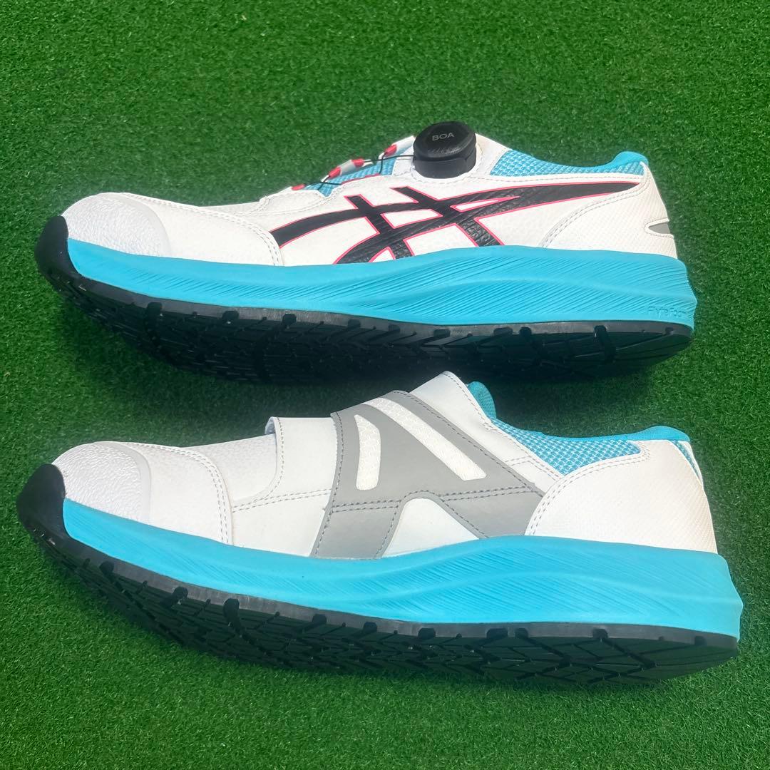 ASICS 安全靴 BOAクロージャー ホワイト/ブルー