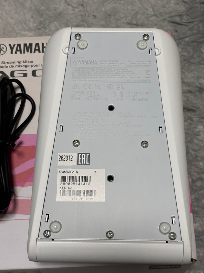 AG03 MK2+XLRケーブル3m オーディオインターフェイス