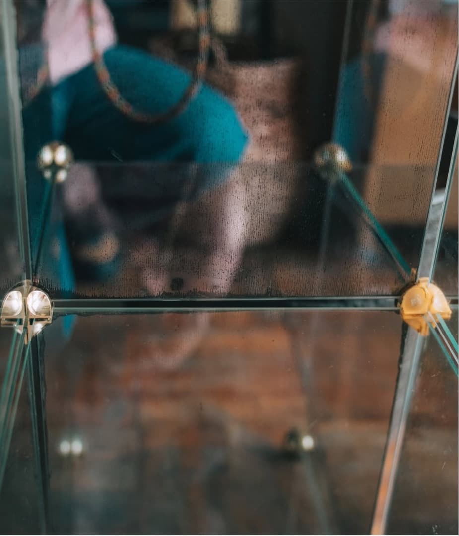 ガラスモジュールラック　ヴィンテージ