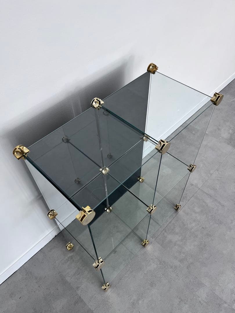 ガラスモジュールラック　ヴィンテージ