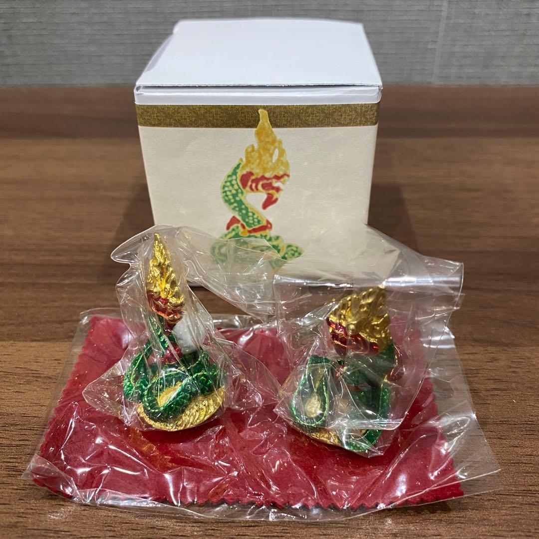 新品未使用【パヤナーク像】 ナーガ神(龍人　蛇神)2体セット